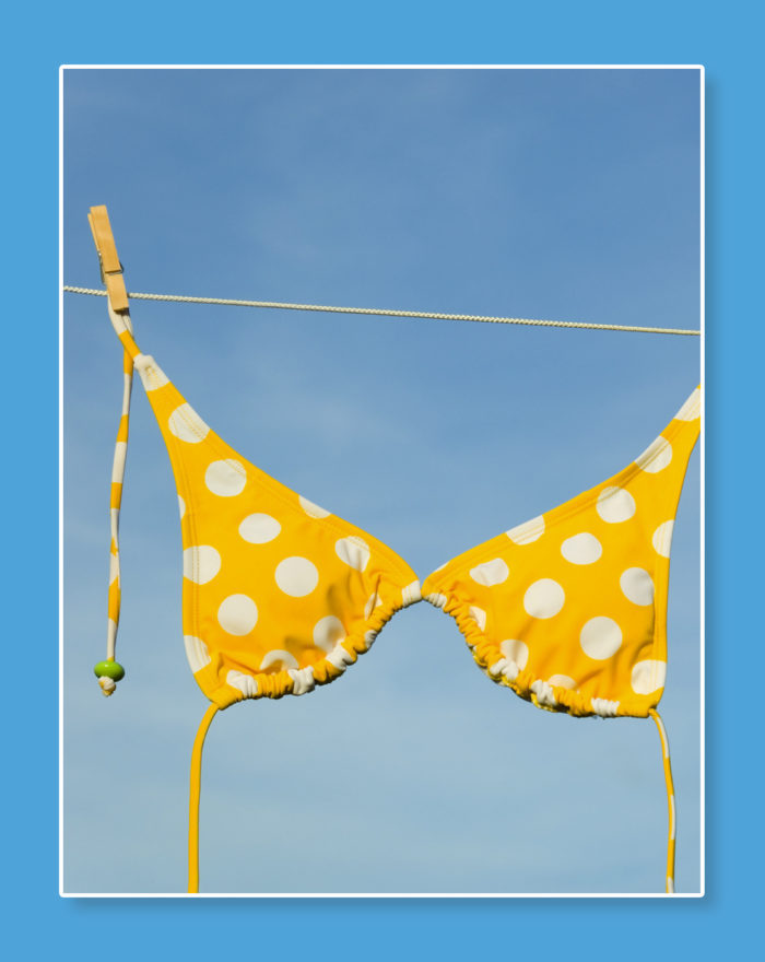 yellow polka dot bikini print ad thumbnail